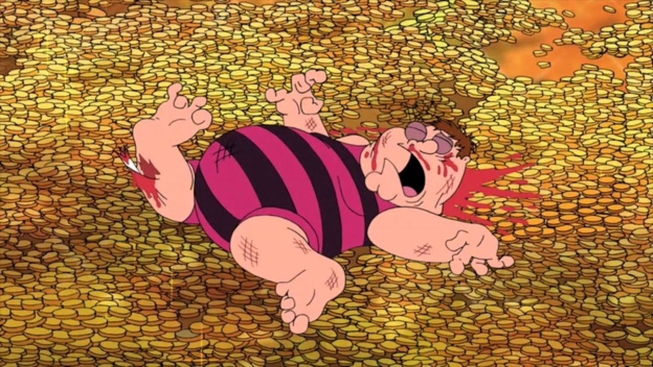 Скрудж макдак ныряет в золото картинка