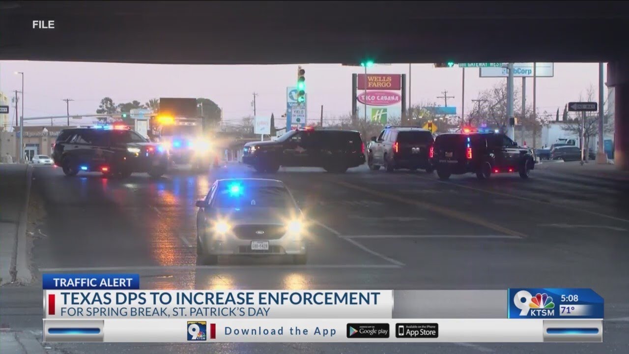 Texas DPS to increase enforcement for spring break, St. Patrick’s Day ...