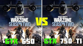 COD: Warzone Pacific (Season 2) on GTX 750 Ti vs GTX 650 2GB | i5 3570