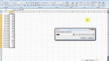 Excel | How to have cells automatically formatted if they equal to a certain amount?