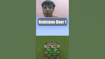 "Mastering Minecraft: Redstone Door Designs" #minecraft #shorts #viral #redstone #redstoneminecraft