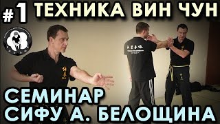 Вин Чун - 1: теория ПОЕДИНКА, введение в «ЛИПКИЕ РУКИ». Семринар Анатолия БЕЛОЩИНА.