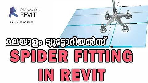 Curtain Wall With Spider Fitting In Revit | Revit Malayalam Tutorials