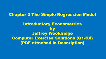 How to Solve Wooldridge Chapter 2 Exercises (Q1-Q4) in Google Colab | Introductory Econometrics