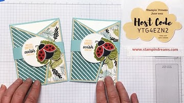FB Live 6-12-2022 (Replay) HOW To make a Hello Ladybug Double Angled Gatefold Fun Fold Card