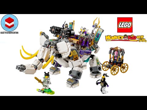 LEGO Monkie Kid 80043 Yellow Tusk Elephant - LEGO Speed Build Review