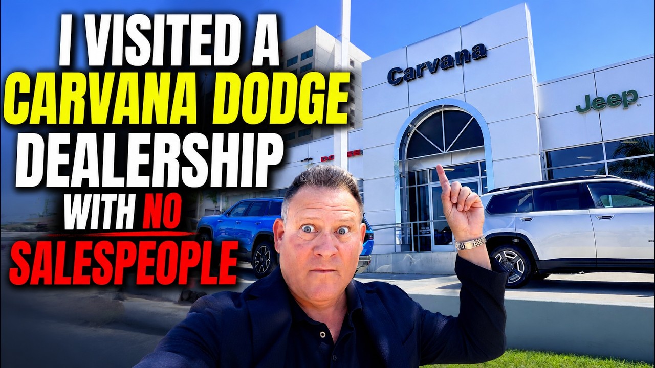 I VISITED A NEW CDJR CARVANA DEALERSHIP WITH NO SLIMEY SALESPEOPLE, MANAGERS, OR FINANCE GUYS
