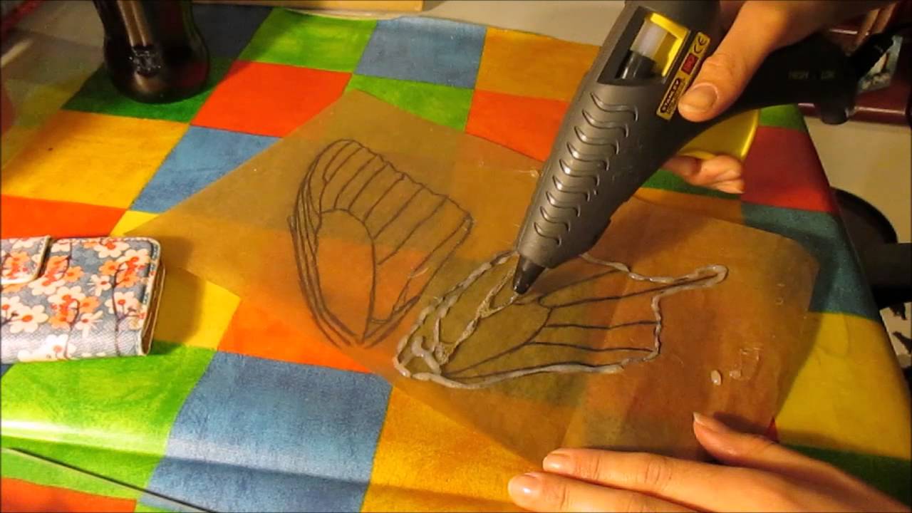 Making a Stencil From a Hot Glue Gun YouTube