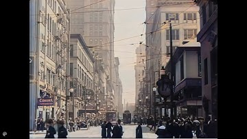 Pittsburgh, Pennsylvania (1917) | [1080pHD] | Colorized | AI Enhanced