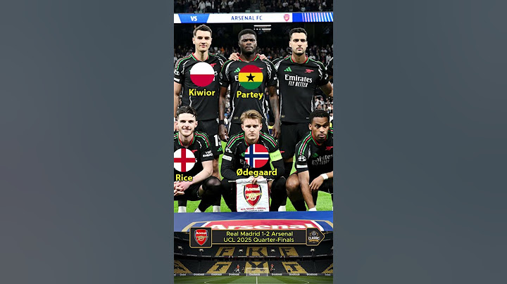 Real Madrid 1-2 Arsenal UCL 2025 Quarter Finals | Player's Nation