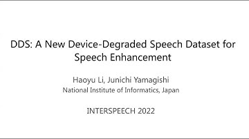 DDS: A New Device-Degraded Speech Dataset for Speech Enhancement