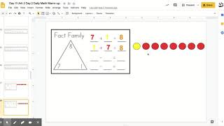 Day 11 Unit 2 Day 2 Daily Math Warm-up - Google Slides