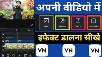 Video Main ZOOM in ZOOM OUT Effect Kaise Dalen VN App