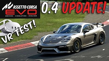 Assetto Corsa Evo 0.4 UPDATE VR TEST! GT4 RS Nordschleife lap #quest3