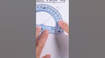Comment MESURER un angle avec le rapporteur ?