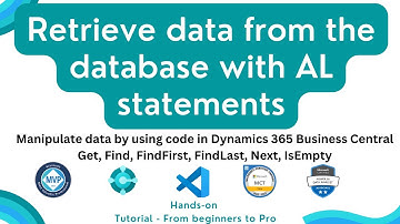 retrieve data from the database using al statements | how to use find function in bc | bc tutorial
