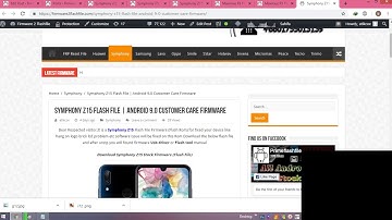 Symphony Z15 Flash File Care File 100% Tested
