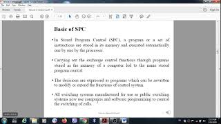 Telecommunication Switching System - Lecture 5