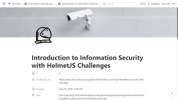 00 - Introduction to Information Security with HelmetJS Challenges - freeCodeCamp