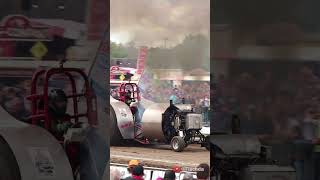 28 cyl aircraft wasp engine on tractor #tractorpulling #shorts #germany