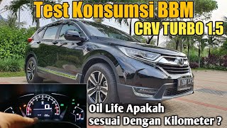 Test Konsumsi BBM Honda CRV Turbo 1.5cc rute Jakarta-Jogja dan Test Oil Life apakah sesuai KM ??