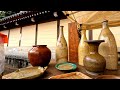 「4K」Flea market 1 hour Kyoto,Japan | 北野天満宮の「初天神」 骨董・古道具、アンティーク小物 蚤の市|小雪と雨