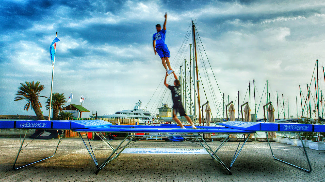 Power Jump / trampolín, clase de 40 minutos para principiantes. 500 calorías