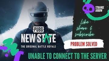 Unable to connect to the server in PUBG : New state | Problem solved
