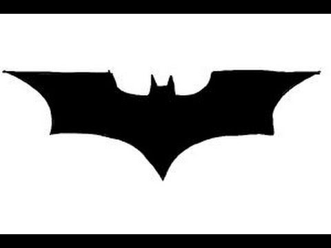 How to Draw Batman logo - YouTube