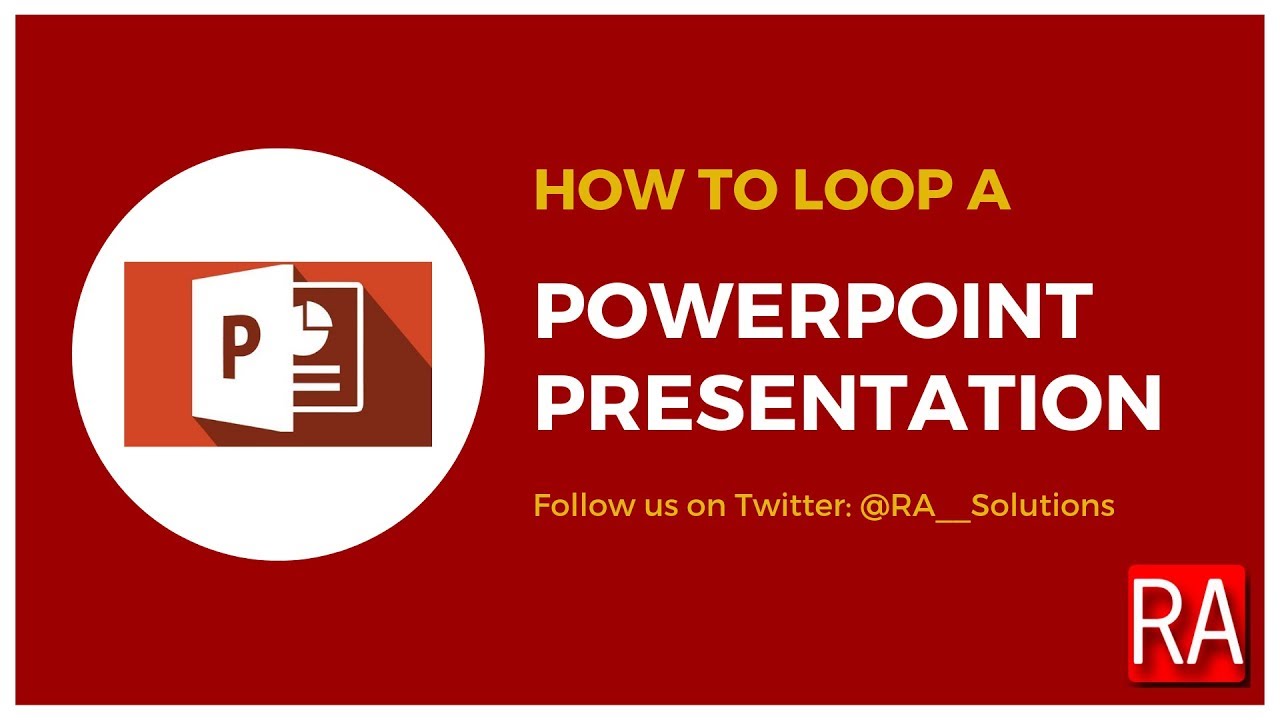 how loop a powerpoint presentation