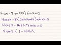Sin and Cos EQ