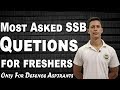 Most Asked SSB Interview Questions for Freshers - Defence Gyan