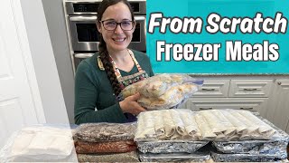 Cook Once and Eat for 2 Weeks | Breakfast and Dinner Freezer Meals from Scratch