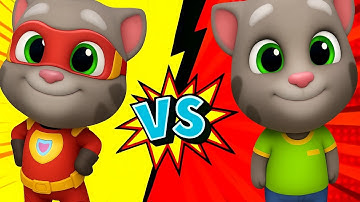 Talking Tom Hero Dash Vs Talking tom Gold Run Who Is The Best Android iOS Gameplay ep:-37