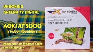 Unboxing Antena Aoki AT 5000 | Antena TV Digital | Indoor dan Outdoor