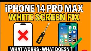 iPhone 14 Pro Max White Screen FIXED.   Exposing Fake Fixes + The Real Solution