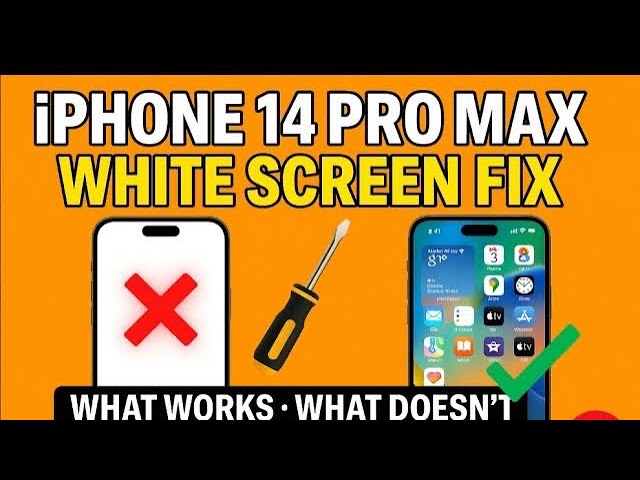 iPhone 14 Pro Max White Screen FIXED. Exposing Fake Fixes + The
