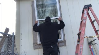 Install a window on a modular home
