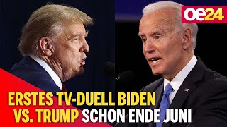 Erstes TV-Duell Biden vs. Trump schon Ende Juni