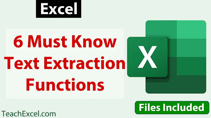 6 Must Know Text Manipulation Extraction Functions in Excel - With Examples