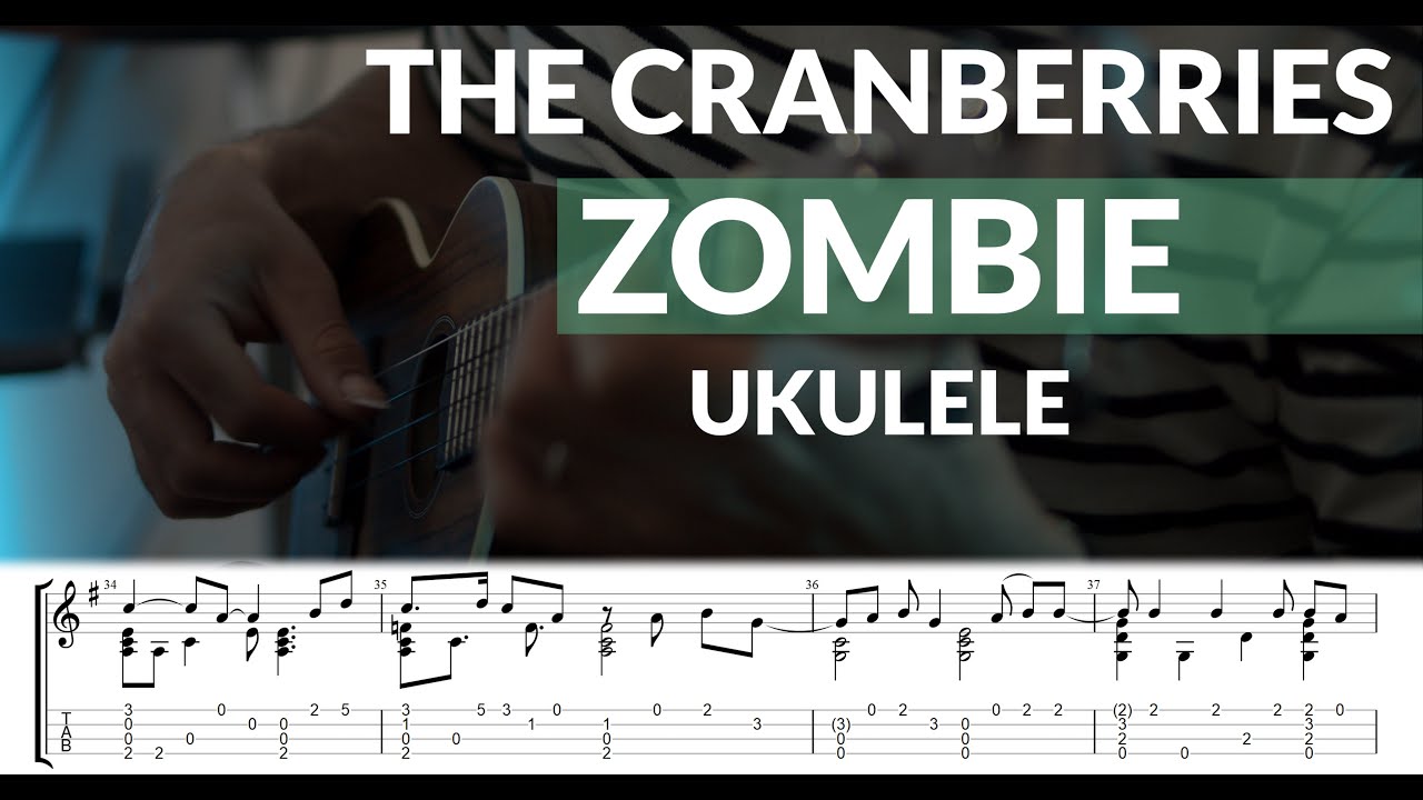 The Cranberries - Zombie UKULELE TUTORIAL W/ LYRICS 