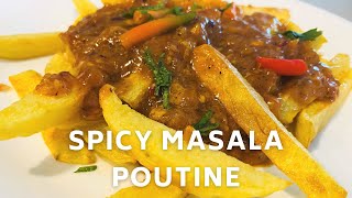 If you love French Fries TRY this Spicy Masala Poutine Recipe- The best Poutine recipe EVER Shorts