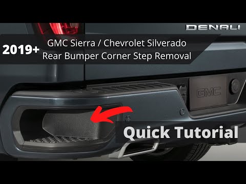 2019+ Sierra / Silverado rear bumper corner step removal (T15)