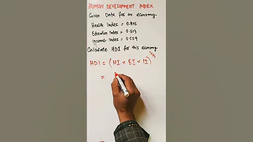 Shorts Human Development Index Calculation Mathematicaleconomics 