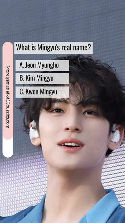 SVT Quiz Mingyu 🐶 #seventeen #세븐틴 Eyes on you