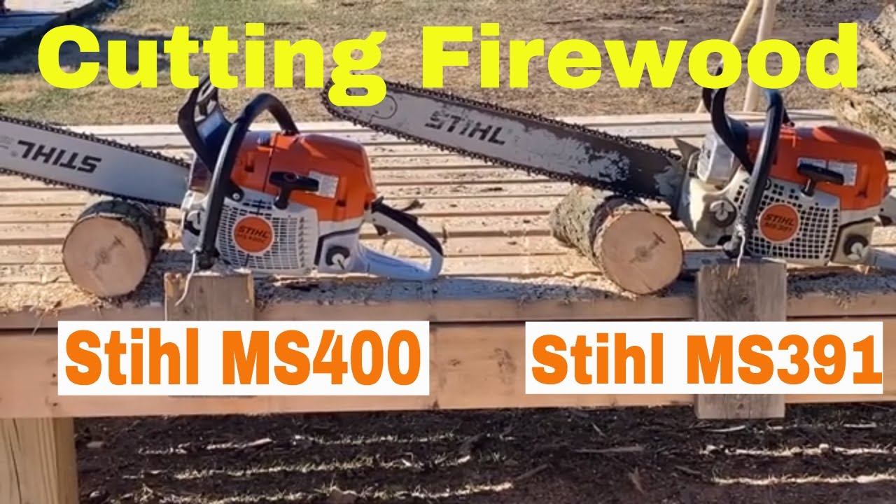 Stihl MS400 vs. Stihl MS391 - Bucking Firewood #38 - YouTube