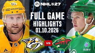 Details 🔴LIVE🔴Nashville Predators Vs Minnesota Wild Full Game Highlights Oct 01, 2026 NHL 27 Simulation Update