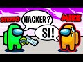 I MIEI AMICI YOUTUBER USANO LE HACK DA IMPOSTORI SU AMONG US!!