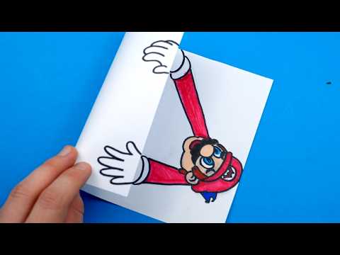 5 INSANE Super Mario Paper Crafts + How to Make Them! 😱