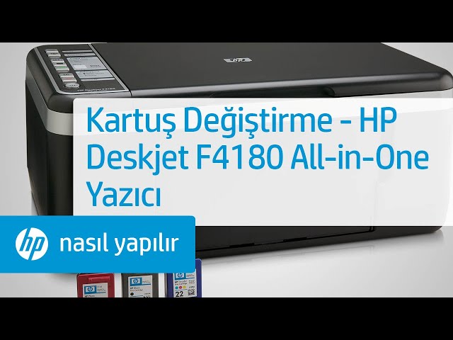 Kartuş Değiştirme - HP Deskjet F4180 All-in-One Yazıcı - YouTube